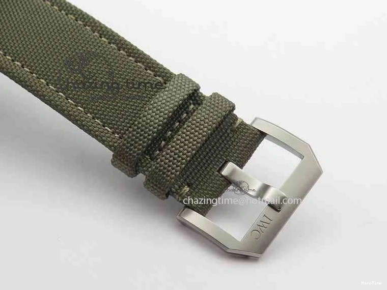 MIROTIME 0126 Big Pilot Real PR 48mm IW501902 Real Ceramic ZF 1:1 Best Edition On Green Nylon Strap A51111 V Durable 7249